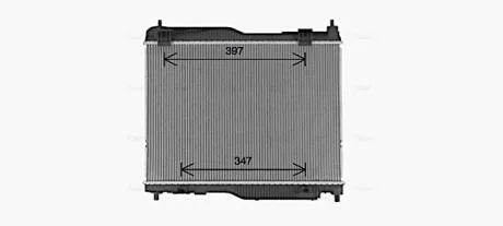 Радіатор охолодження двигуна Ford Ecosport (13-) 1,0i Fiesta (17-) 1,0i 6AT AVA AVA COOLING FD2683