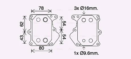 Охолоджувач оливи AVA COOLING FD3625