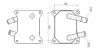 AVA FORD Оливний радіатор C-Max, Focus II, Galaxy, Mondeo IV 1.8TDCI 05- AVA COOLING FD3699 (фото 1)
