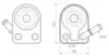 AVA FORD Оливний радіатор C-Max II, Focus III, Galaxy, Kuga II, Mondeo V 1.5 14- AVA COOLING FD3701 (фото 1)