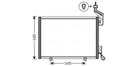 Радіатор кодиціонера AVA COOLING FD5444
