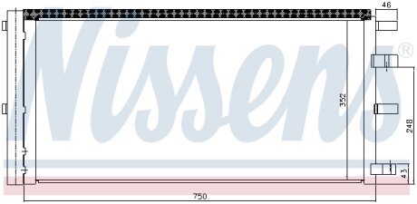 AVA FORD Радіатор кондиціонера (конденсатор) TOURNEO CUSTOM V362 15-, TRANSIT CUSTOM V362 15- AVA COOLING FD5724D