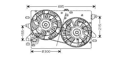 Вентилятор AVA COOLING FD7503