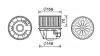 Вентилятор отопителя салона Ford Focus (13-20), C-MAX (11-19) AVA AVA COOLING FD8633 (фото 1)