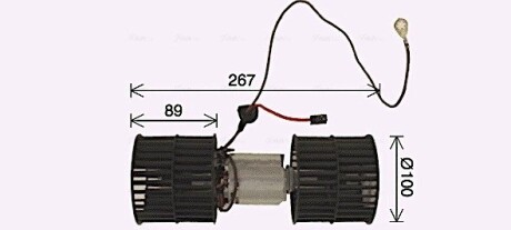 Вентилятор салону AVA COOLING FD8652