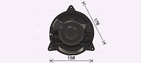 Вентилятор салона FORD FOCUS (1999) 2.0 (выр-во AVA) AVA COOLING FD8653