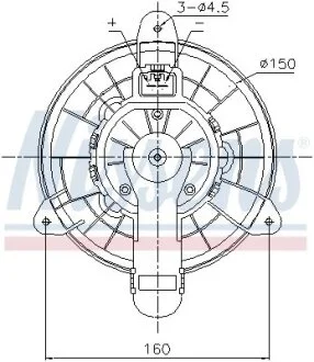 Вентилятор отопителя Ford Transit (14-), Transit Custom (13-) AVA COOLING FD8727