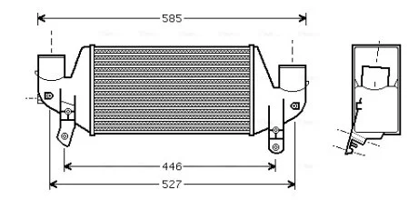 AVA FORD Інтеркулер Fiesta IV, Focus 1.8D/TDCi 95- AVA COOLING FDA4313