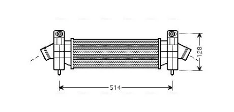 AVA FORD Інтеркулер Mondeo III 2.0/2.2TDCi 00- AVA COOLING FDA4341