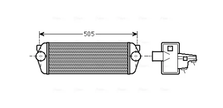 AVA FORD Інтеркулер Transit Connect 1.8TDCi 06- AVA COOLING FDA4443