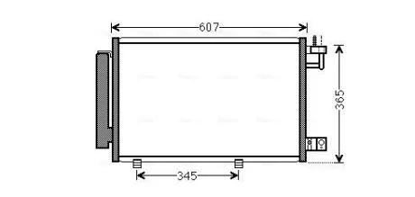 Радіатор кондиціонера AVA COOLING FDA5439D