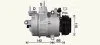 AVA FORD Компресор кондиціонера MONDEO V 2.0, 2.5 12-, GALAXY III 2.0 15- AVA COOLING FDAK670 (фото 3)