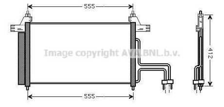 Радіатор кондиціонера AVA COOLING FT5253D