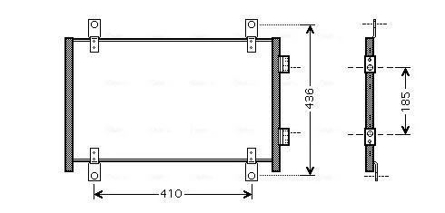 Радіатор кондиціонера Citroen Jumper/Peugeot Boxer/Fiat Ducato (02-) AVA AVA COOLING FTA5302 (фото 1)