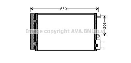 Радіатор кондиціонера AVA COOLING FTA5357D