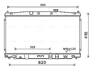 AVA HONDA Радіатор системи охолодження двигуна INSIGHT 1.3 09- AVA COOLING HD2288