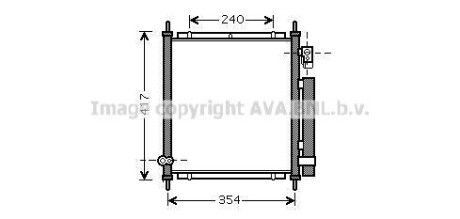 Радіатор кондиціонера AVA COOLING HD5197D