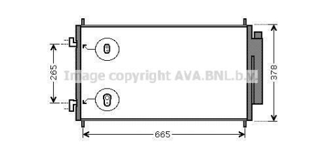 Радиатор кондиционера Honda CR-V 2,0-2,4i 2,2-CTDI 07> Denso ver. AVA COOLING HD5214D (фото 1)