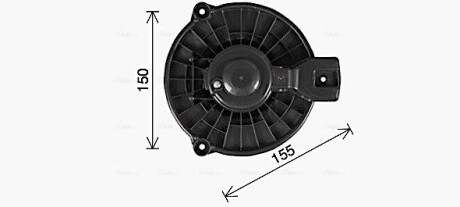 Вентилятор салону AVA COOLING HD8326