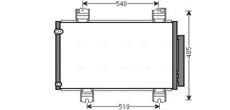 AVA HONDA Радіатор кондиціонера (конденсатор) ACCORD VIII 2.2 i-DTEC 08- AVA COOLING HDA5236D