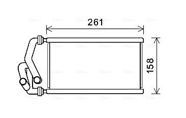 Радіатор обігрівача салону Honda Civic (05-13), CR-V (06-12) AVA AVA COOLING HDA6294