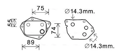 Радиатор масляный HYUNDAI ACCENT (2006) 1.5 CRDI (Ava) AVA COOLING HY3288