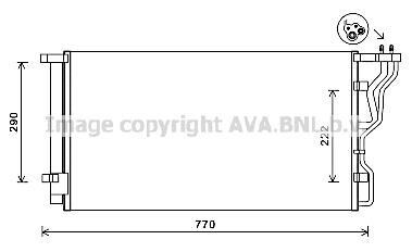 Радіатор кондиціонера AVA COOLING HY5298D