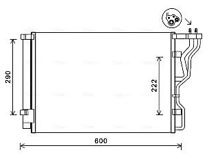 Радіатор кондиціонера AVA COOLING HY5299D