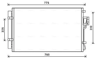 AVA HYUNDAI Радіатор кондиціонера (конденсатор) з осушувачем SANTA FE II 2.4 10- AVA COOLING HY5311D (фото 1)