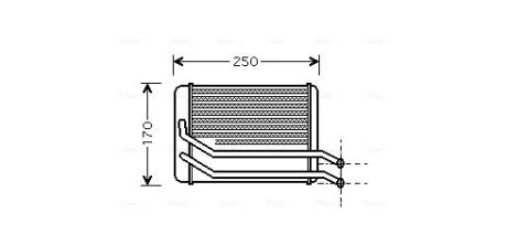 Радиатор отопителя Hyundai Santa Fe (01-) AVA AVA COOLING HY6118