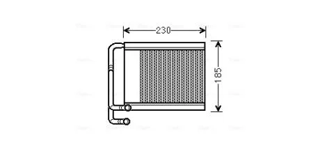Теплообмінник, система опалення салону CLEVER FIT AVA COOLING HY6313