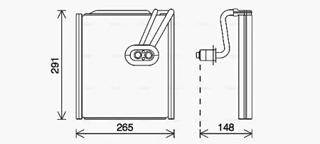 Випаровувач, кондиціонер AVA COOLING HYV444