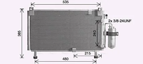 Радіатор кондиціонера AVA COOLING IS5032D
