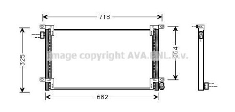 Радіатор кондиціонера AVA COOLING IVA5044