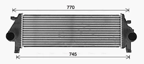 AVA JEEP Інтеркулер GRAND CHEROKEE IV 3.0 11- AVA COOLING JE4083