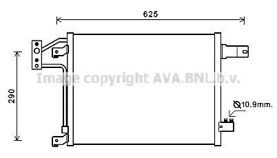 Радіатор кондиціонера AVA COOLING JEA5049