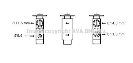 Клапан кондиціонера AVA COOLING JR1046