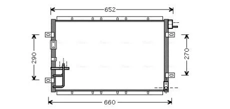 Радіатор кондиціонера AVA COOLING KA5030