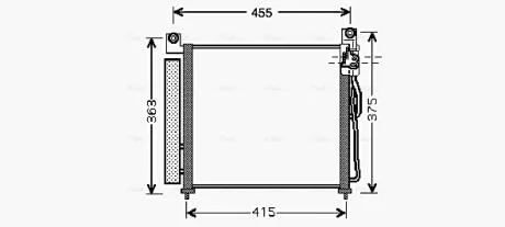 Радиатор кодиционера AVA COOLING KA5065D