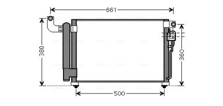 Радіатор кондиціонера AVA COOLING KA5082D