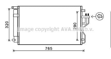 Радиатор кодиционера AVA COOLING KA5153D (фото 1)