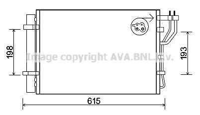 Радіатор кондиціонера AVA COOLING KA5206D