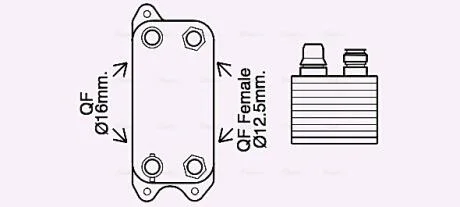 Охолоджувач оливи AVA COOLING MS3686