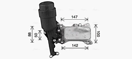 Радиатор масляный MB C204 C205 E212 ML166 2,2CDI AVA AVA COOLING MS3741H