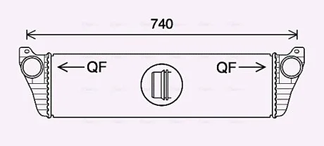 AVA DB Інтеркулер Vito 2.2CDI 10- AVA COOLING MS4690