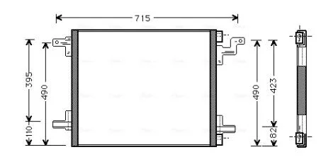Радиатор кодиционера AVA COOLING MS5270