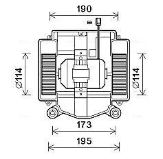 Вентилятор отопителя салона MB S221 05>13 AVA AVA COOLING MS8669