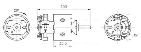 Вентилятор салону VW LT 28 (1996) 2.3 (AVA) AVA COOLING MS8783