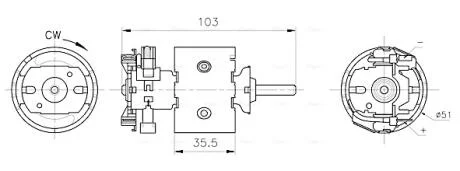 Вентилятор салону VW LT 28 (1996) 2.3 (вир-во AVA) AVA COOLING MS8783