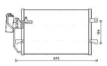 AVA DB Радіатор кондиціонера (конденсатор) з осушувачем W168 00- AVA COOLING MSA5289D